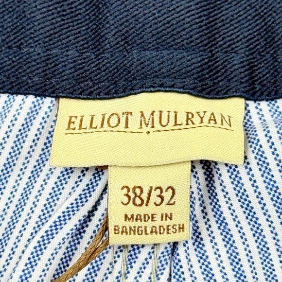 Elliot Mulryan Men's Stretch Flat Front Straight Leg Grey Chino Pants 38x32 NWT - Picture 7 of 12